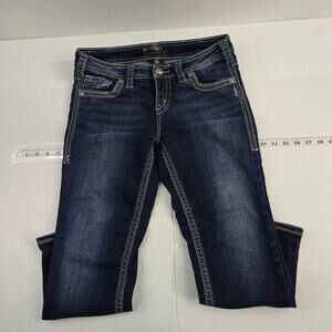 Silver Aiko capri jeans blue size 30 denim womens 6778